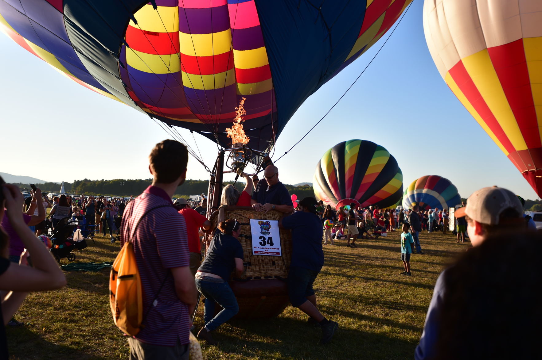 Adirondack Balloon Festival, Saturday evening launch